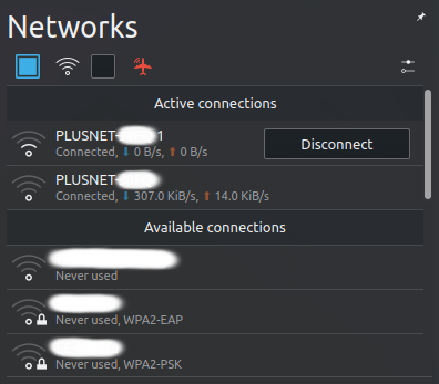 Multiple simulatneous WiFi connections on KDE Plasma